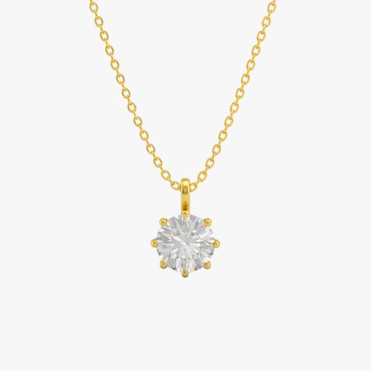 Aro Silver Zirconia Necklace