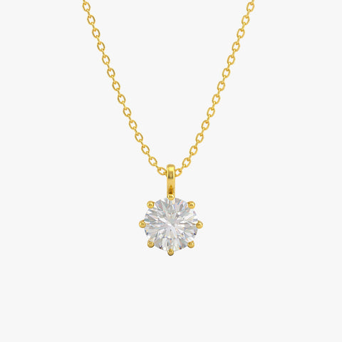 Aro Silver Zirconia Necklace