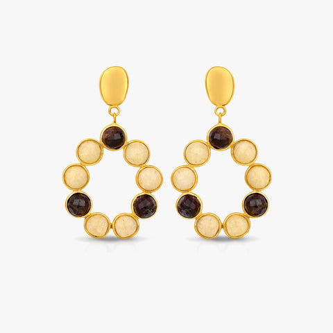 Sia Silver Round Earrings