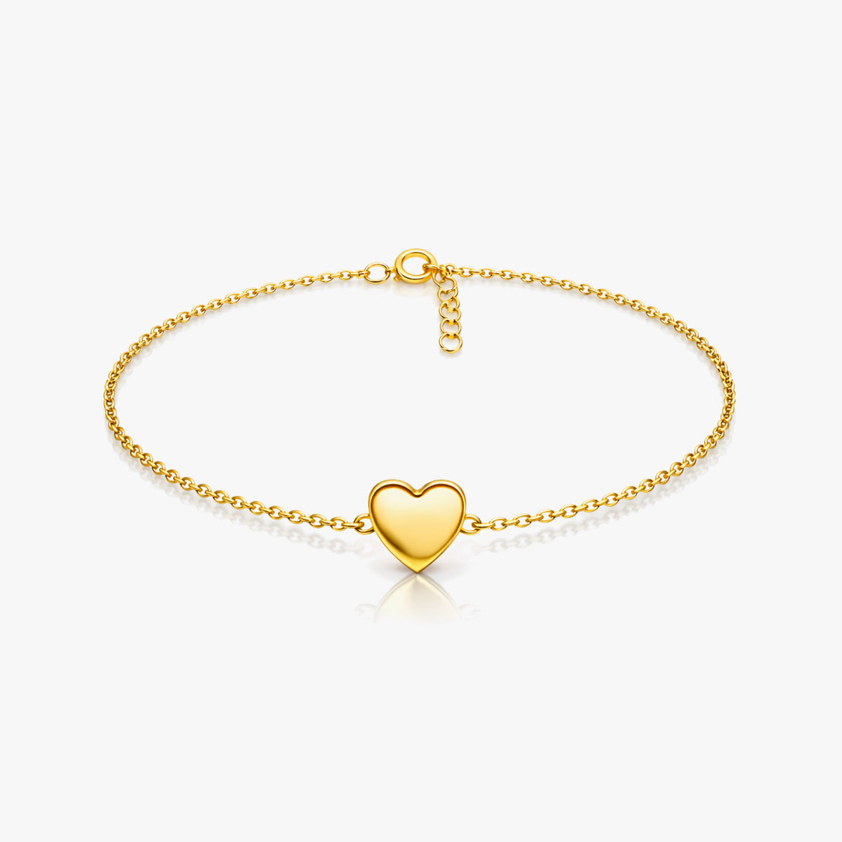 Cova Silver Heart Anklet