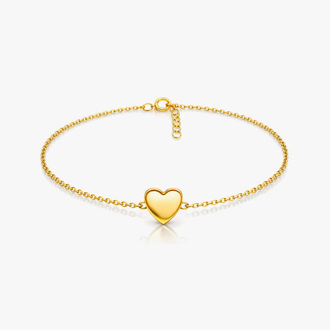 Cova Silver Heart Anklet