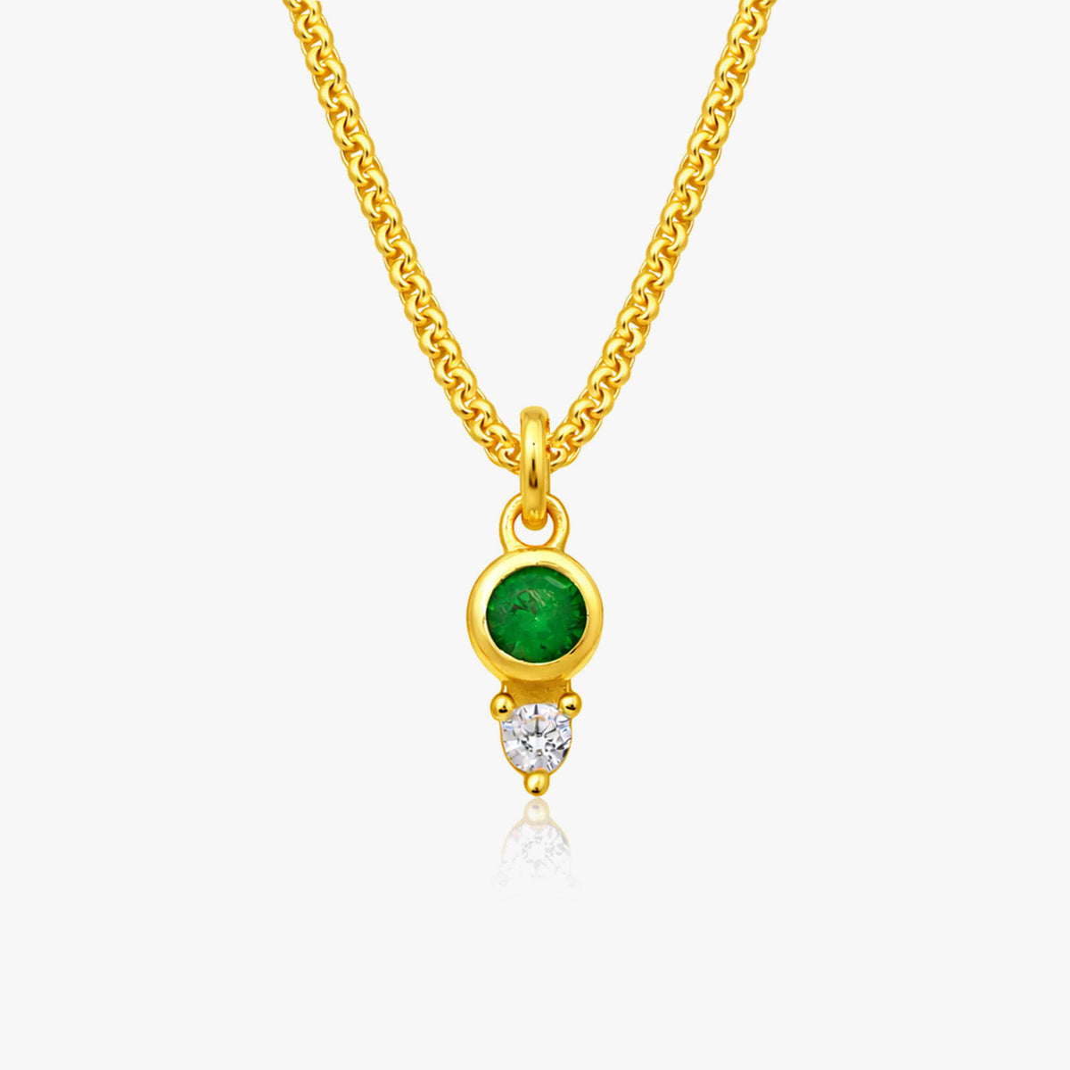 Lucy Silver Zirconia Necklace