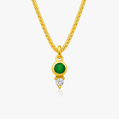 Lucy Silver Zirconia Necklace
