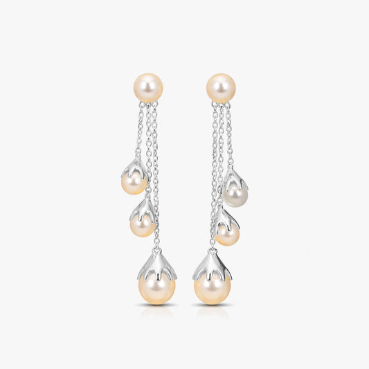 Jova Silver Pearl Earrings