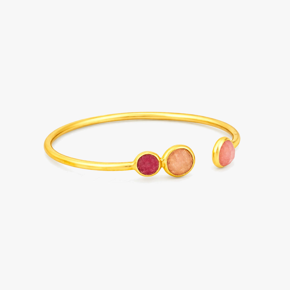 Lena Silver Quartz Bangle