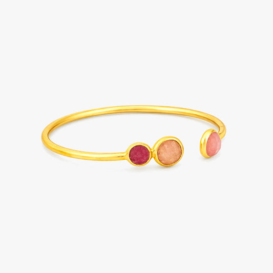 Lena Silver Quartz Bangle