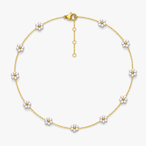 Lily Silver Pearl Necklace