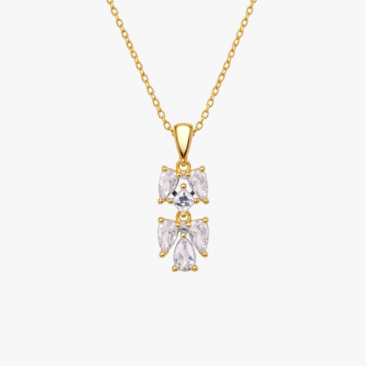 Nyra Silver Zirconia Necklace