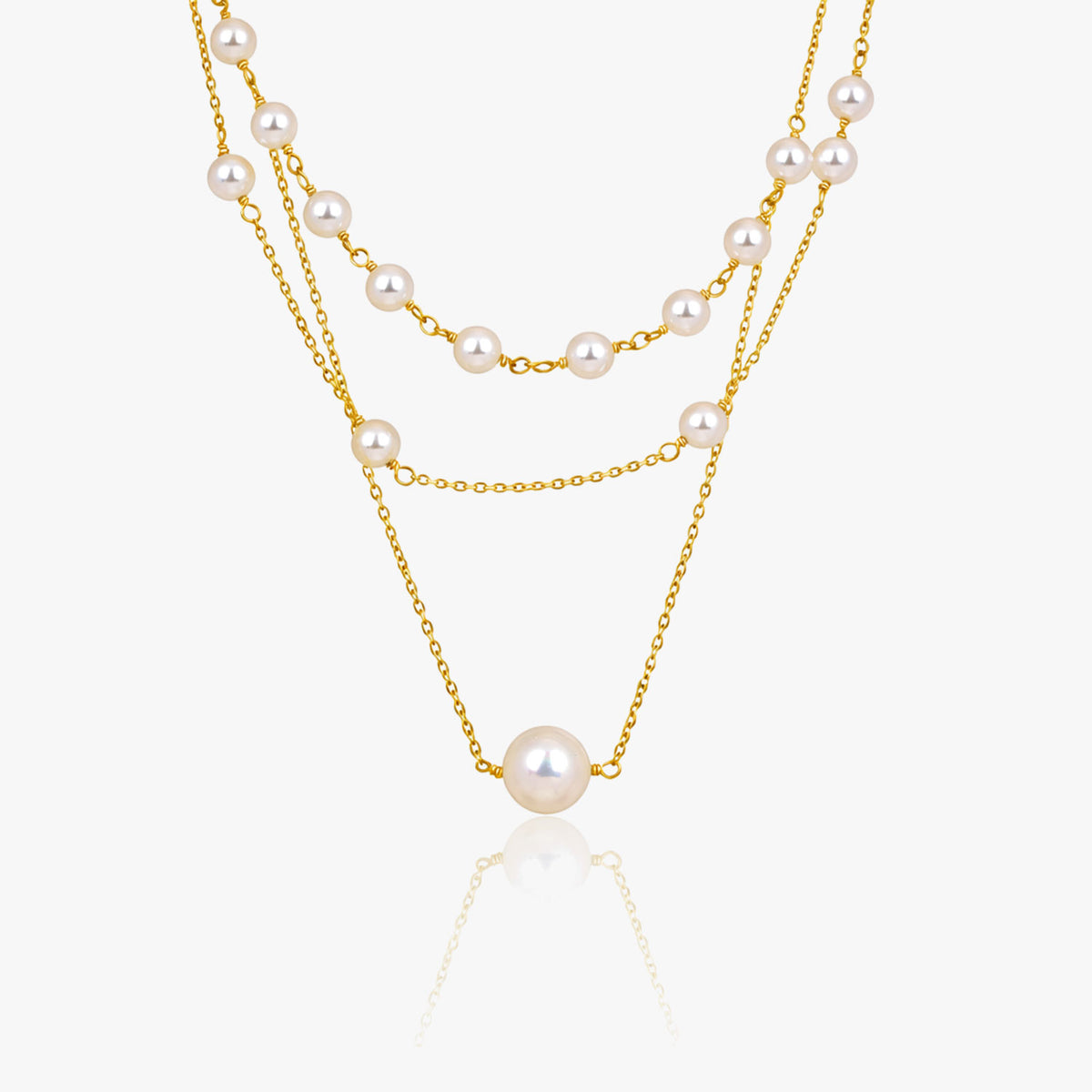 Miri Silver Pearl Necklace