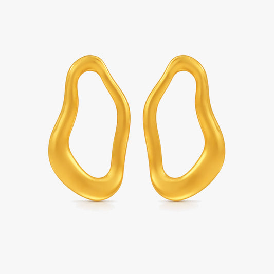 Noa Silver Organic Earrings