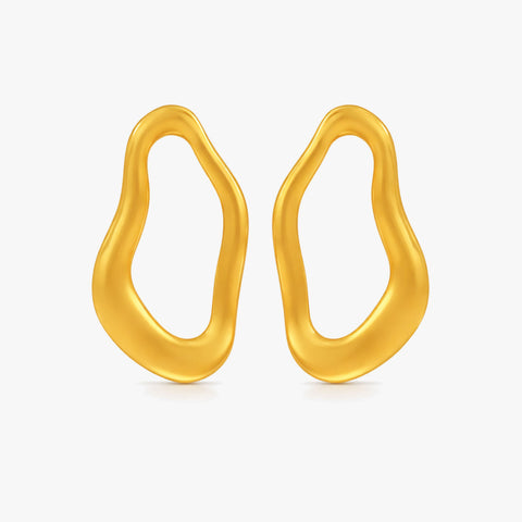 Noa Silver Organic Earrings