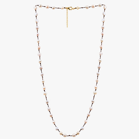Ella Silver Pearl Necklace