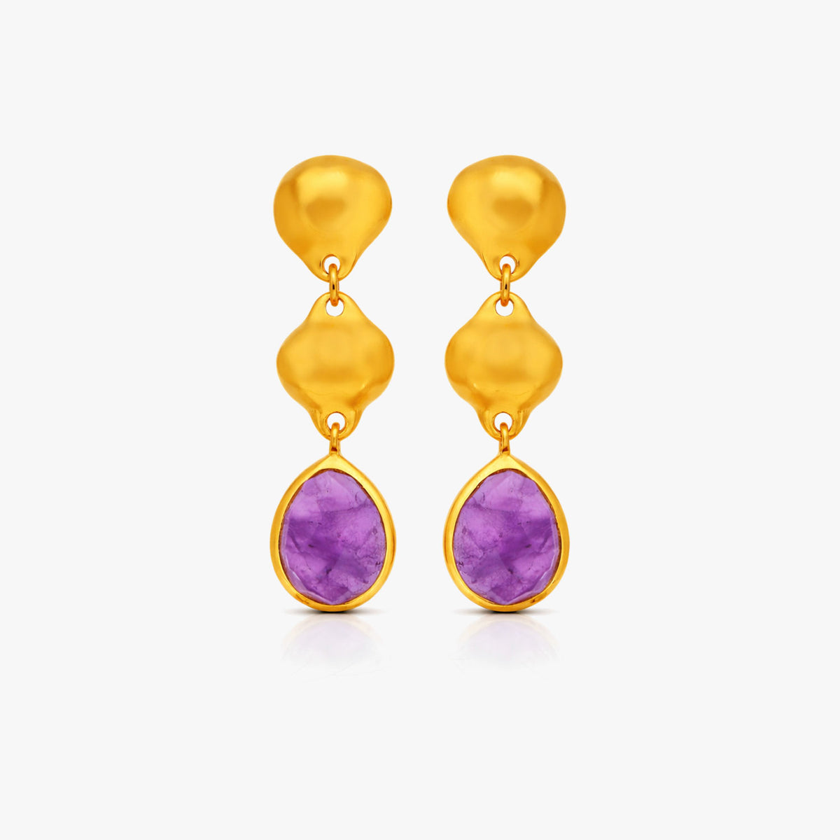 Zia Silver Amethyst Earrings