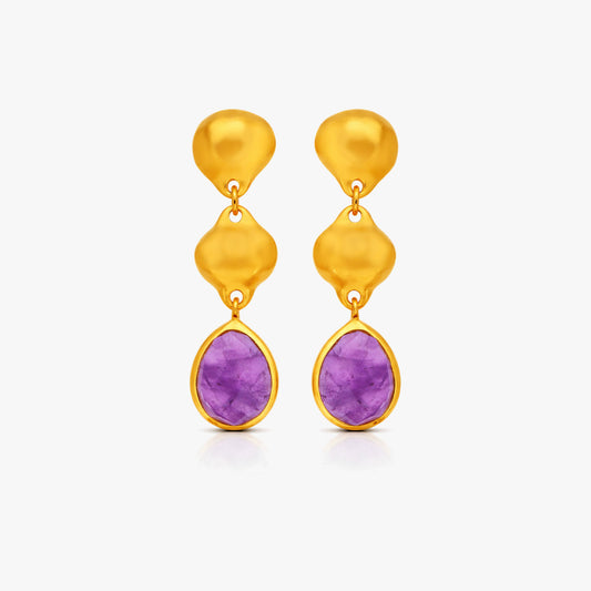 Zia Silver Amethyst Earrings