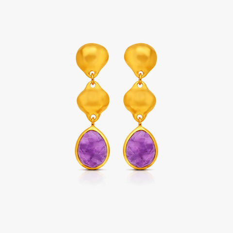 Zia Silver Amethyst Earrings