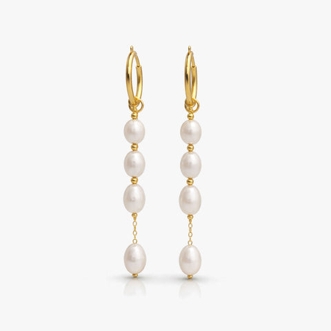 Alys Silver Pearl Earrings