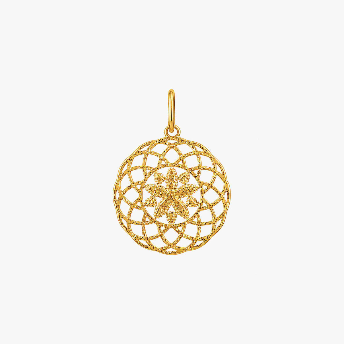 Zoe Silver Floral Pendant
