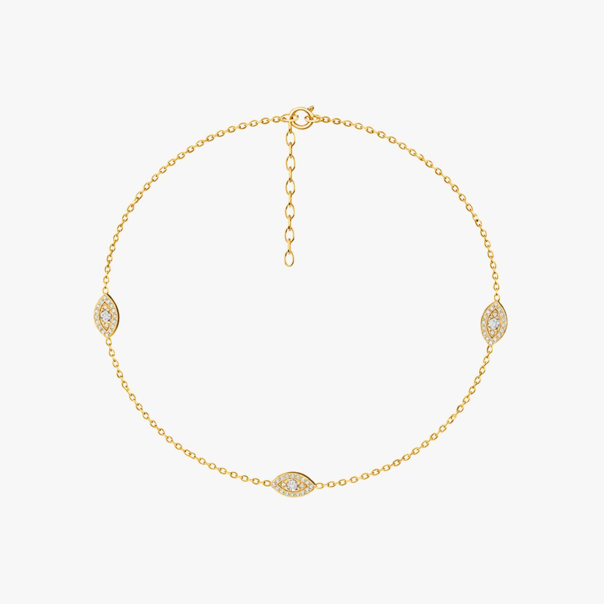Ayle Silver Zirconia Anklet
