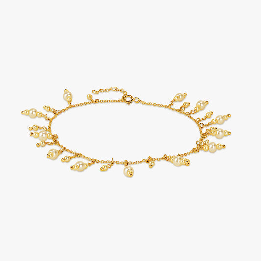 Jaya Silver Pearl Anklet