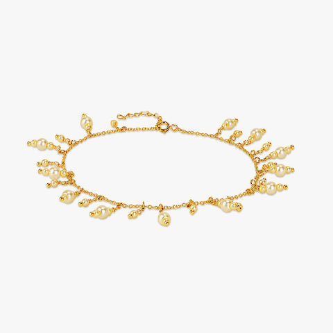 Jaya Silver Pearl Anklet