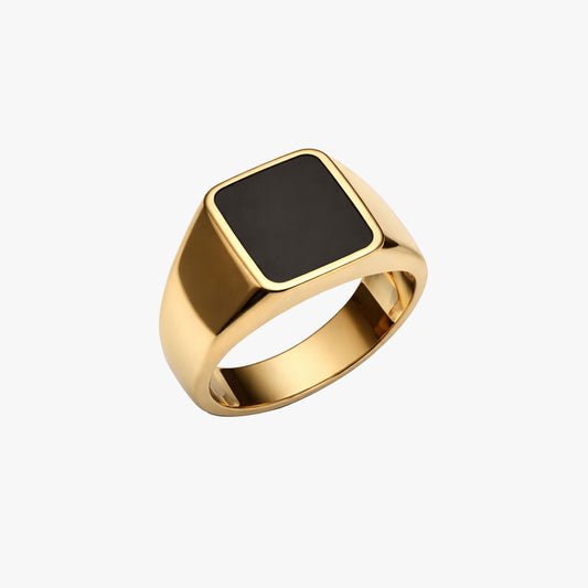 Rony Adjustable Silver Enamel Ring