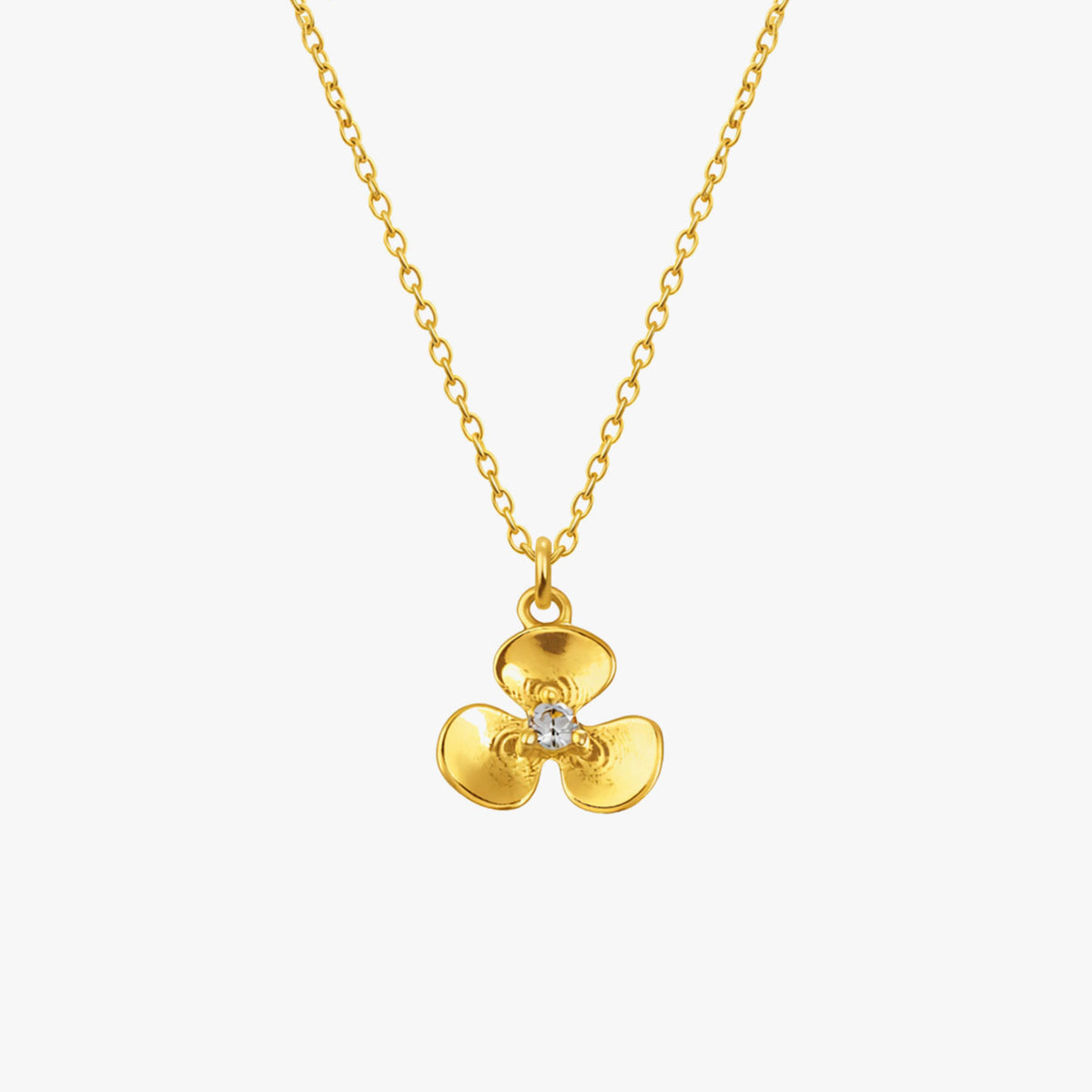 Aria Silver Floral Necklace