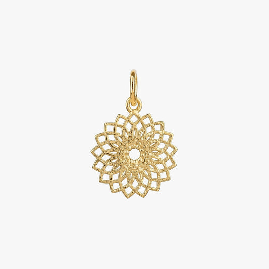 Ava Silver Floral Pendant