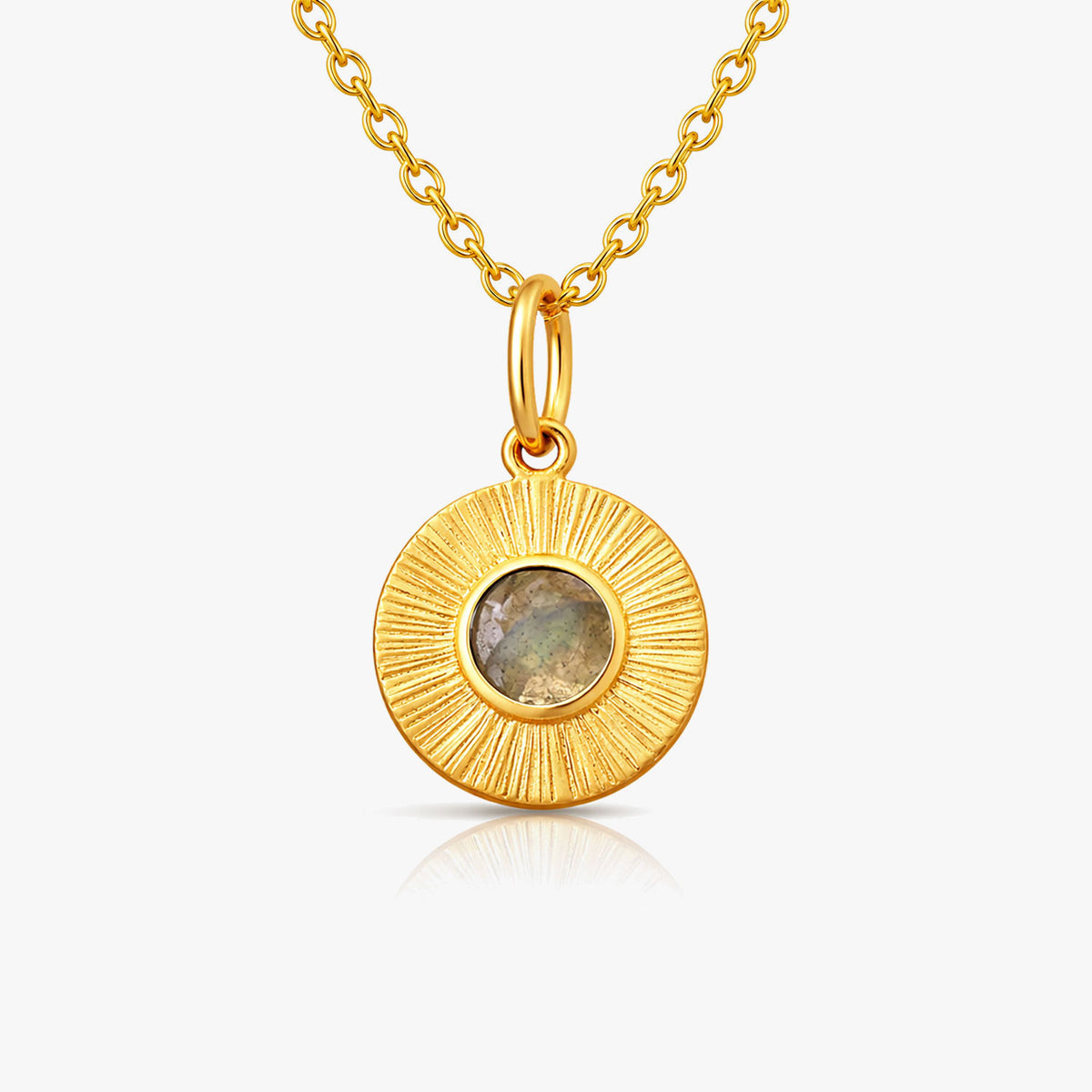 Thea Silver Labradorite Necklace