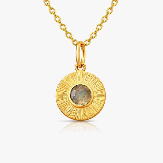 Thea Silver Labradorite Necklace