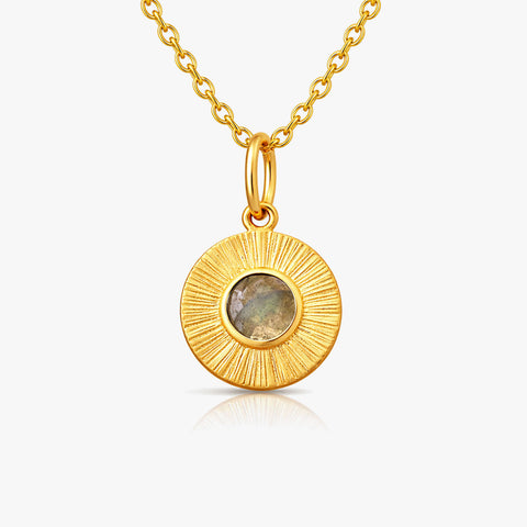 Thea Silver Labradorite Necklace
