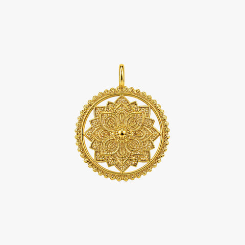 Mavi Silver Floral Pendant