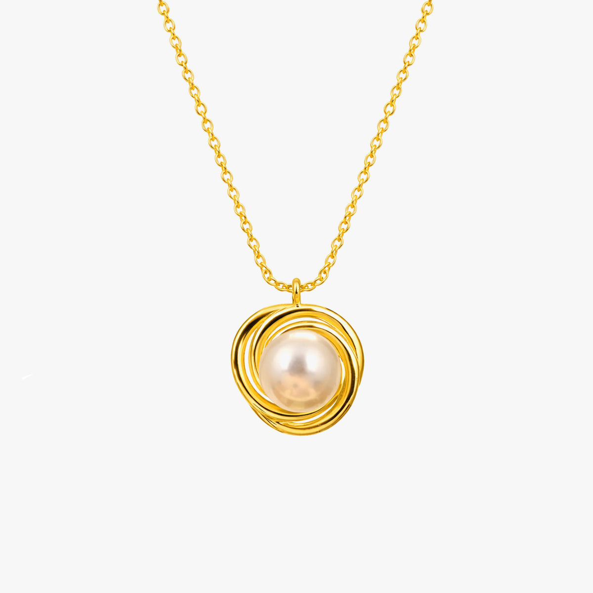 Mia Silver Pearl Necklace