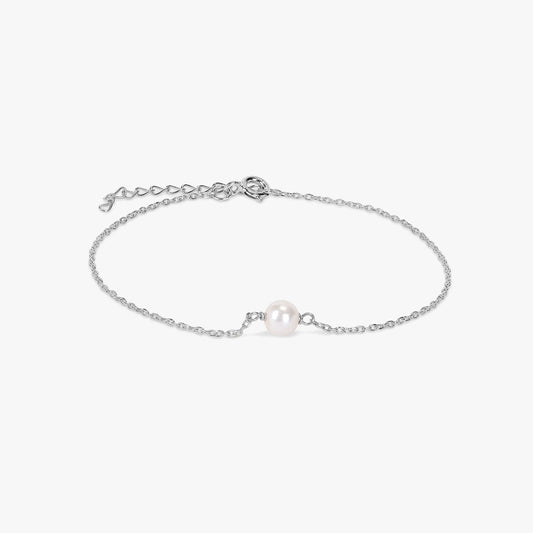 Esha Silver Pearl Bracelets