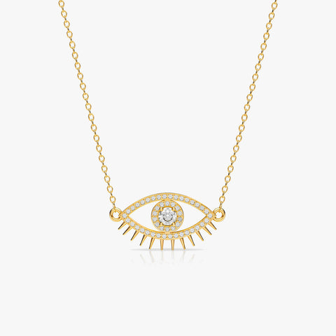 Cyro Silver Zirconia Necklace