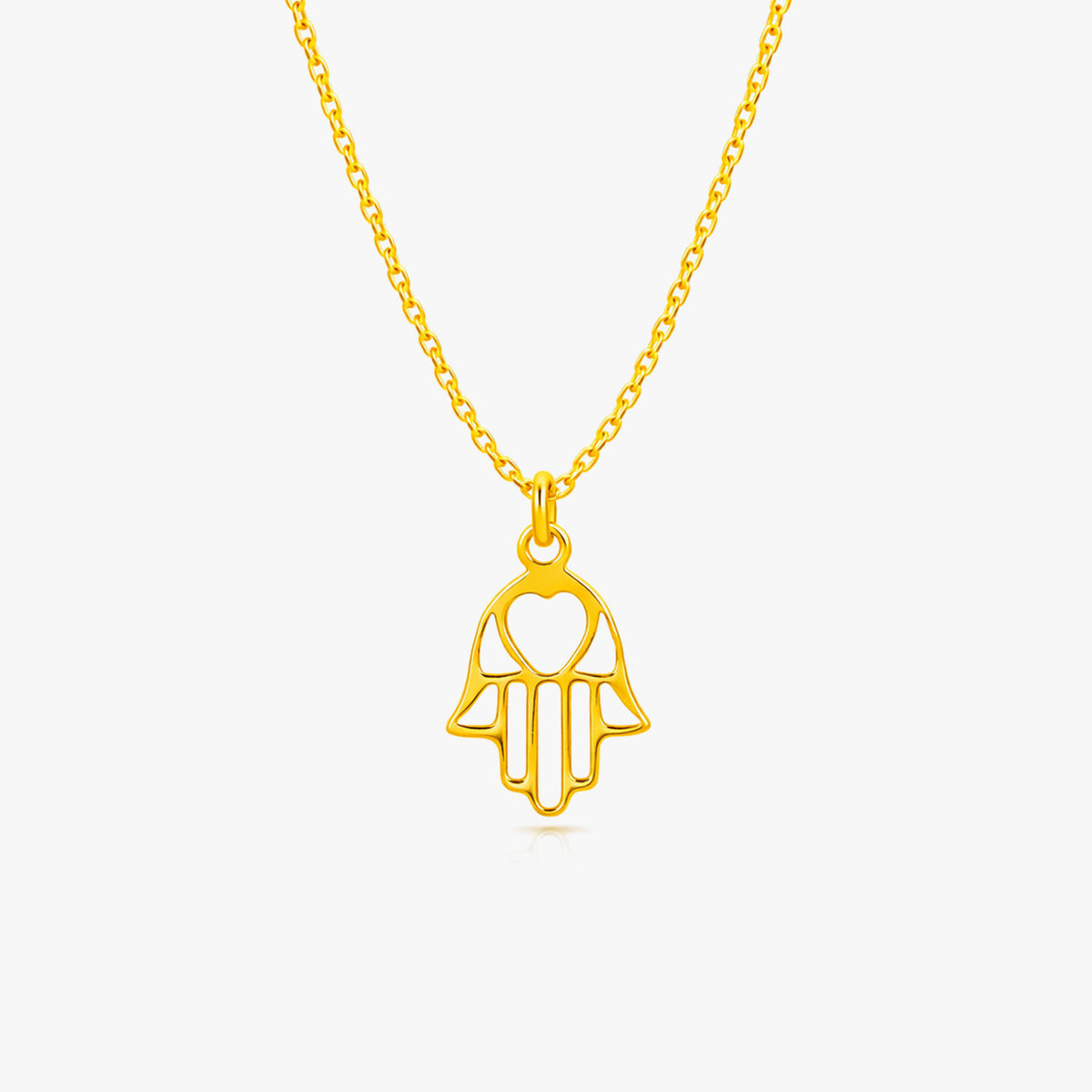 Zoe Silver Hamsa Necklace