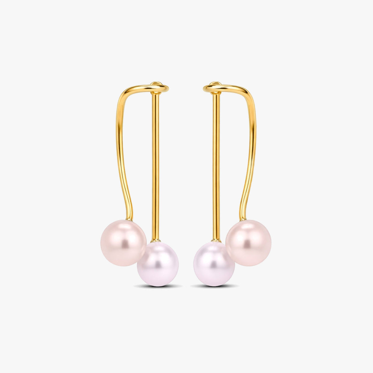 Sia Silver Pearl Earrings