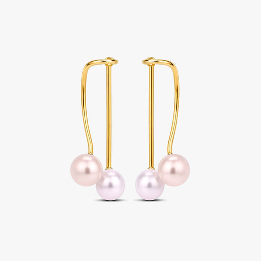 Sia Silver Pearl Earrings