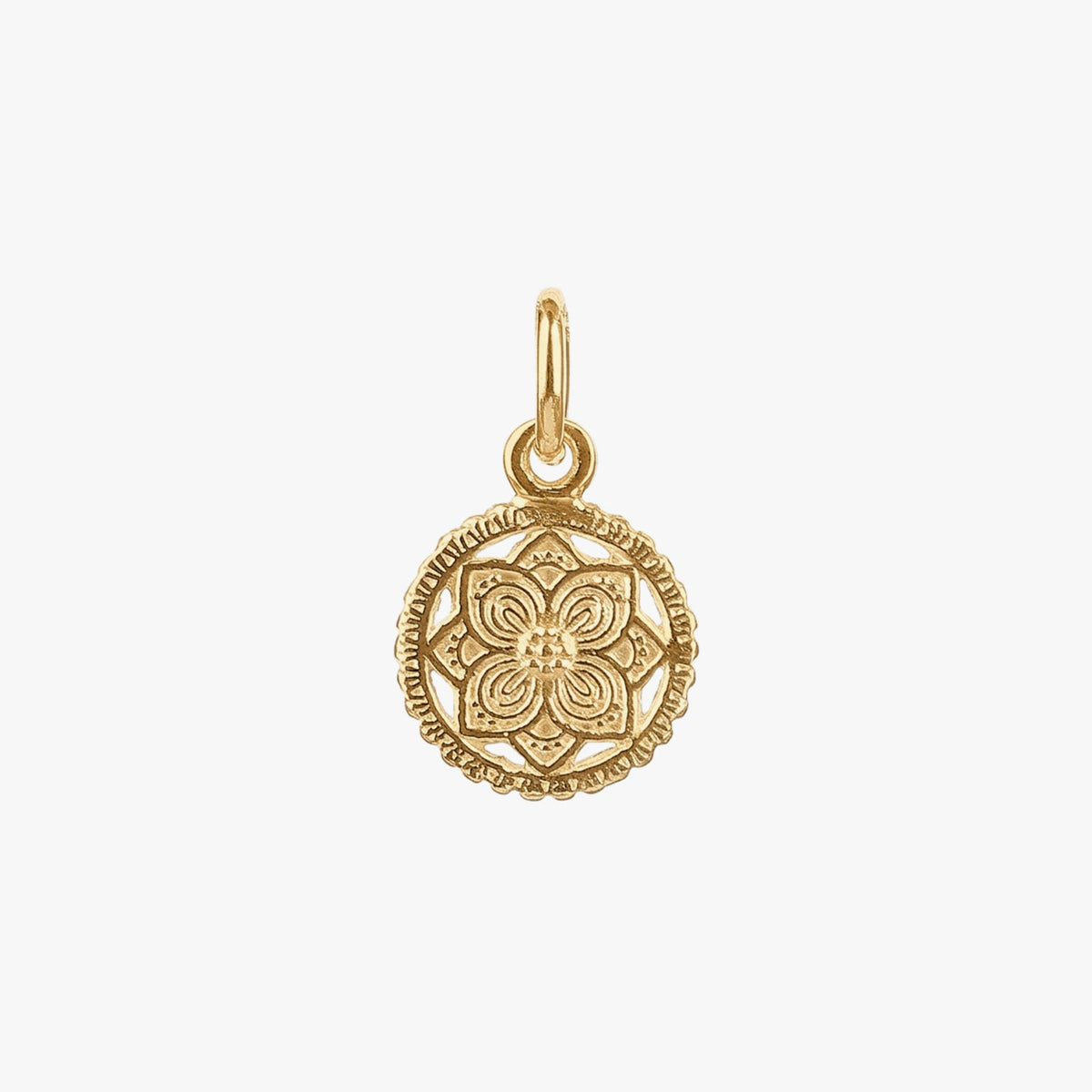 Lily Silver Floral Pendant