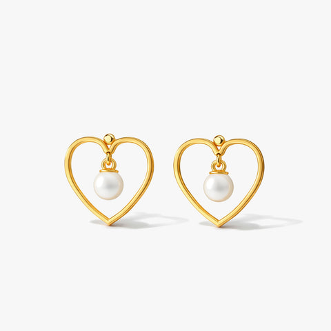 Oana Silver Pearl Earrings