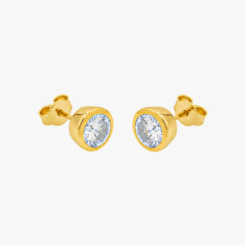 Dina Silver Diamond Earrings