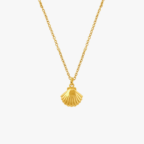 Ava Silver Shell Necklace