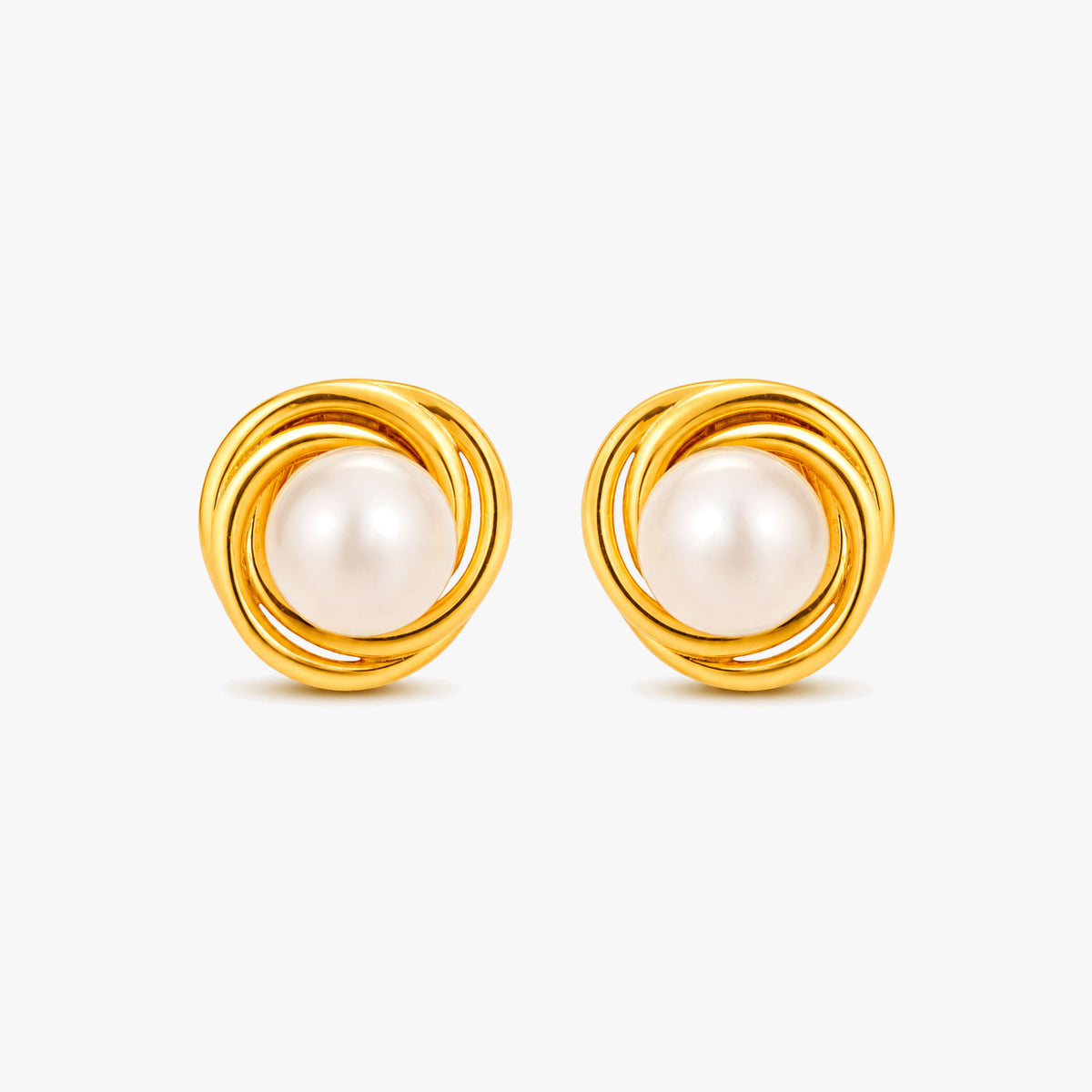 Bryn Silver Pearl Earrings