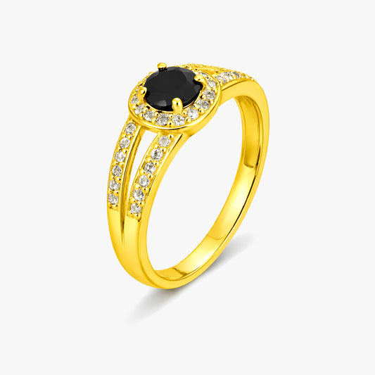Lia Silver Topaz Adjustable Ring