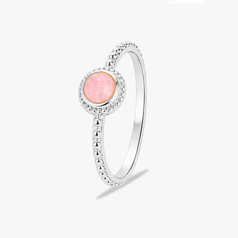 Toi Silver Quartz Adjustable Ring