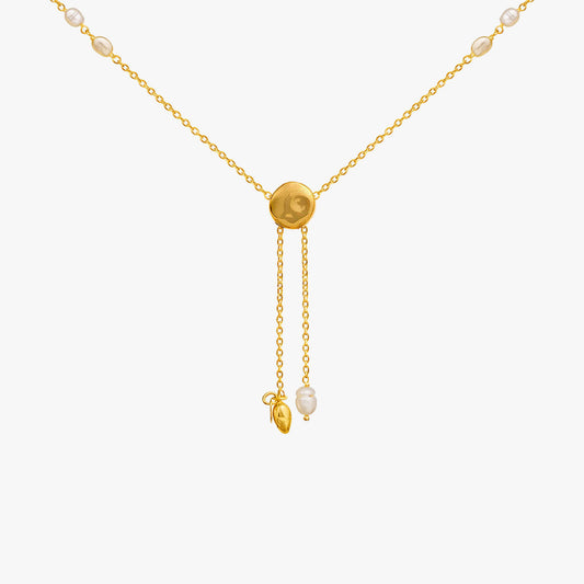 Eva Silver Pearl Necklace