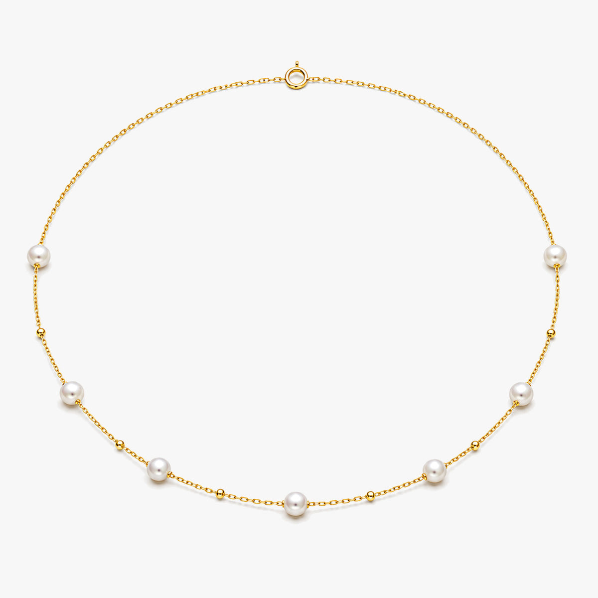 Joe Silver Pearl Necklace