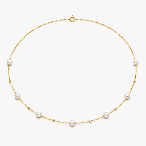 Joe Silver Pearl Necklace