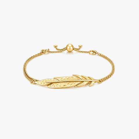 Rae Silver Leaf Bracelets