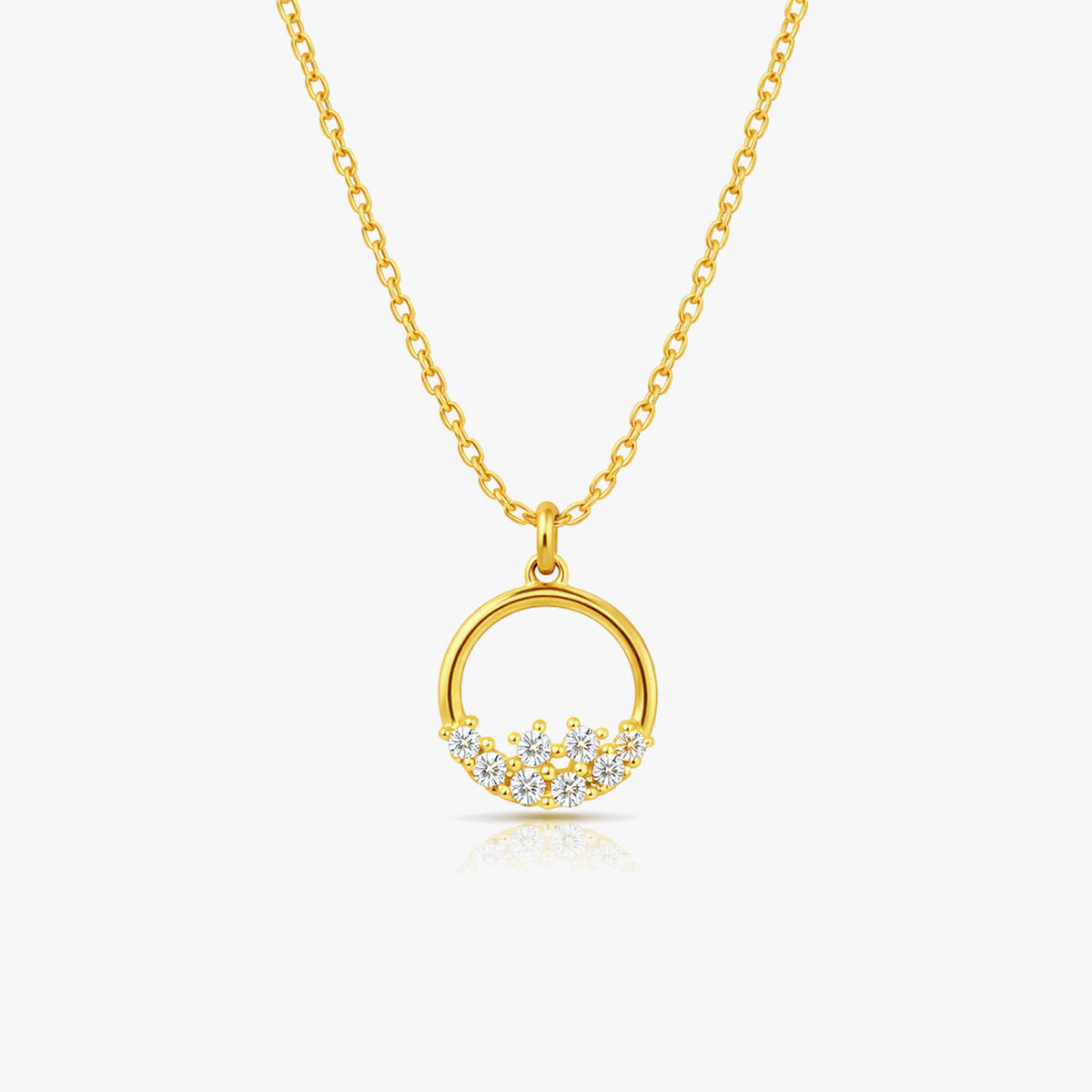 Jia Silver Zirconia Necklace