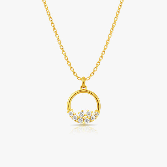 Jia Silver Zirconia Necklace